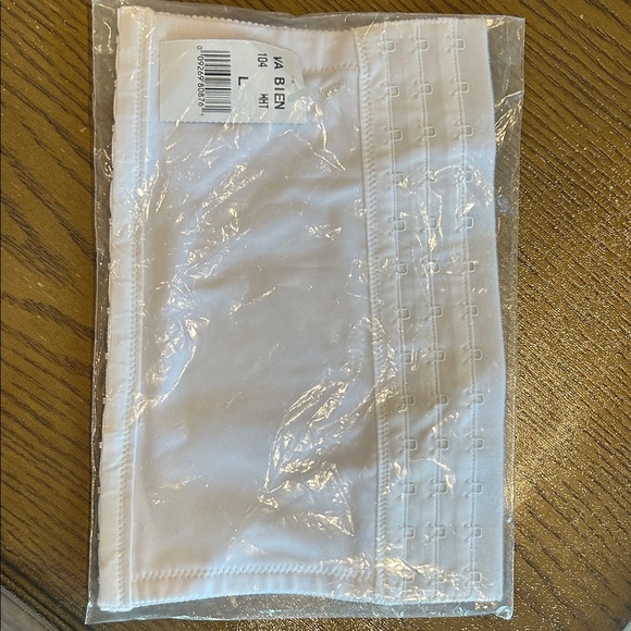 New Va Bien White Bra and Corset Expander Size Large - Picture 1 of 6